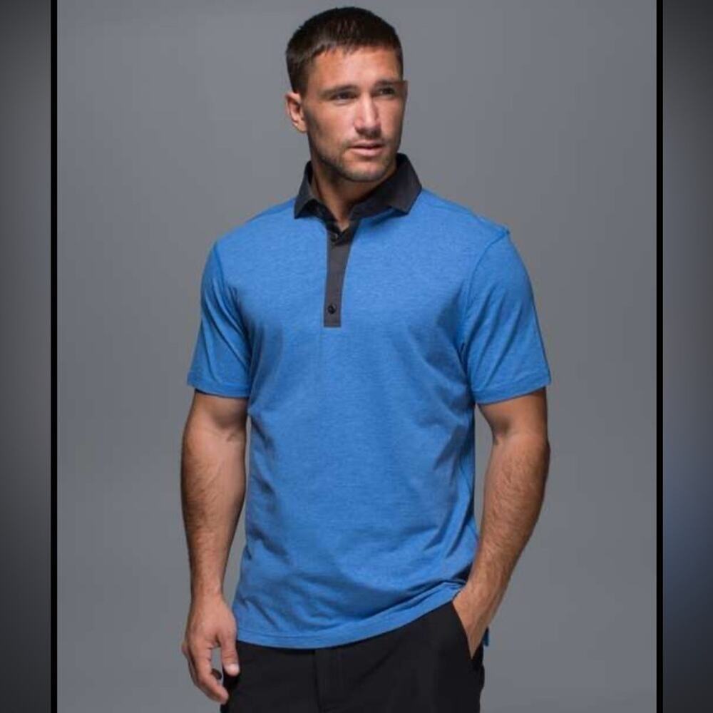 Lululemon Post Practice Polo
Heathered Black / Black size M